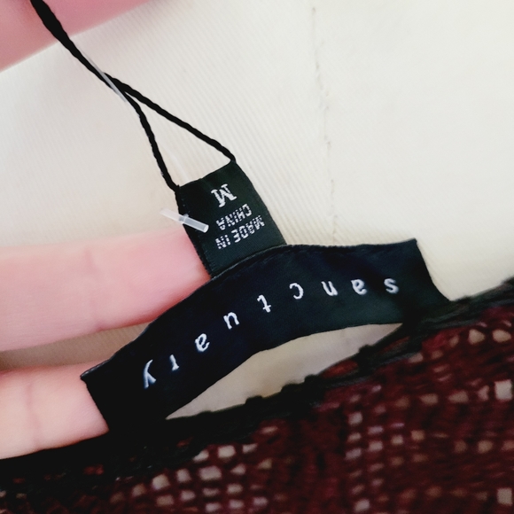 Anthro Sanctuary contrast panel sweater size mediu - Picture 8 of 9